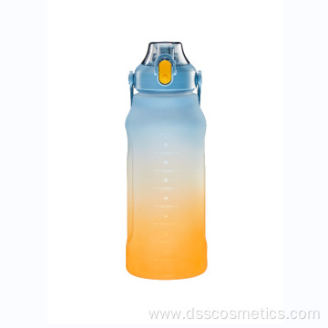 New frosted gradient water bottle 2 liter water bottle
